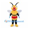 Bee Mascot Costume with Red Nose and Blue Gloves
