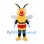 Bee Mascot Costume with Red Nose and Blue Gloves