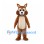 Brown Squirrel Mascot Costume with White Belly and Bushy Tail