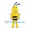 Yellow Bee Mascot Costume with White Edged Wings