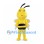 Yellow Bee Mascot Costume with White Edged Wings