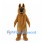 German Shepherd Dog Mascot Costume with Tan Fur and Black Back