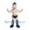 Pig Wrestler Mascot Costume with Muscle Body and Black Boots