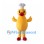 Yellow Duck Mascot Costume with White Chef Hat and Red Feet