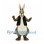 Kangaroo Mascot Costume with Black Vest and Cream Pouch