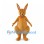 Orange Kangaroo Mascot Costume with Tall Ears and Long Tail