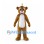 Brown Bear Mascot Costume with White Belly and Red Tongue