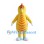 Yellow Chicken Mascot Costume with Orange Chest Stripes