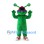 Green Alien Mascot Costume with Red Cap and Purple Sunglasses