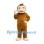 Monkey Mascot Costume in Golden Brown with Cream Face