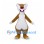 Weasel Mascot Costume in Brown with White Belly and Large Teeth