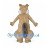 Squirrel Mascot Costume in Tan with White Belly and Long Front Teeth