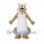 Squirrel Mascot Costume in Tan with White Belly and Long Front Teeth