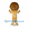 Lion Mascot Costume in Tan with Large Brown Mane