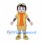 Explorer Boy Mascot Costume with Yellow Outfit and Aviator Goggles