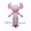 Alien Mascot Costume in Pink with Large Curved Ears