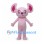 Alien Mascot Costume in Pink with Large Curved Ears