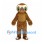 Sloth Mascot Costume in Brown with Round Face and White Claws