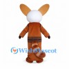 Red Panda Mascot Costume with Brown Robe and Striped Tail