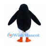 Penguin Mascot Costume in Black and White with Orange Beak and Feet