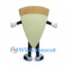 Pizza Slice Mascot Costume with Colorful Toppings and Smiling Face