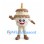 Birthday Cake Mascot Costume with Two Tiers and Candle Top