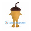 Acorn Mascot Costume with Brown Cap and Long Stem
