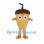 Acorn Mascot Costume with Brown Cap and Long Stem
