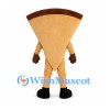 Pizza Slice Mascot Costume with Pepperoni Olive and Vegetable Toppings