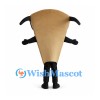 Pizza Slice Mascot Costume with Pepperoni Toppings and Black Sunglasses