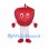 Apple Mascot Costume in Red with Green Leaf and White Pants