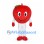 Apple Mascot Costume with Red Fruit Body and White Pants