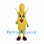 Corn Mascot Costume in Yellow with Peeled Husk and Smiling Face