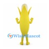 Corn Mascot Costume with Yellow Kernels and Peeled Husk