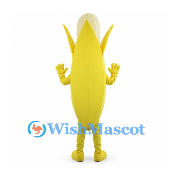 Corn Mascot Costume with Yellow Kernels and Peeled Husk