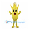 Corn Mascot Costume with Yellow Kernels and Peeled Husk