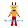 Deer Mascot Costume with Orange Shirt and Red Pants