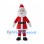 Santa Claus Mascot Costume with Red Coat and Large White Beard