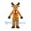Reindeer Mascot Costume with Red Neck Tie and White Body Spots
