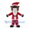 Christmas Beaver Mascot Costume with Red Santa Suit and White Beard