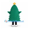 Christmas Tree Mascot Costume with Yellow Star Top