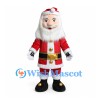 Santa Claus Mascot Costume with Long White Beard