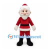 Santa Claus Mascot Costume with Curly White Beard