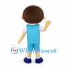 Boy Mascot Costume with Blue Vest and Shorts