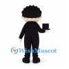 Magician Mascot Costume with Black Tuxedo and Top Hat