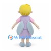 Fairy Mascot Costume with Lavender Dress and Blue Wings