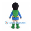 Boy Mascot Costume with Blue Tunic and Green Scarf