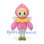 Flower Fairy Mascot Costume with Pink Petal Hood and Dress