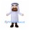 Man Mascot Costume with White Headscarf and Robe