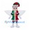 Christmas Fairy Mascot Costume with Red and Green Outfit